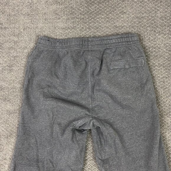 Nike Sweatpants Men's Medium Gray Sportswear Club Fleece Straight Leg Open Hem - Picture 5 of 14